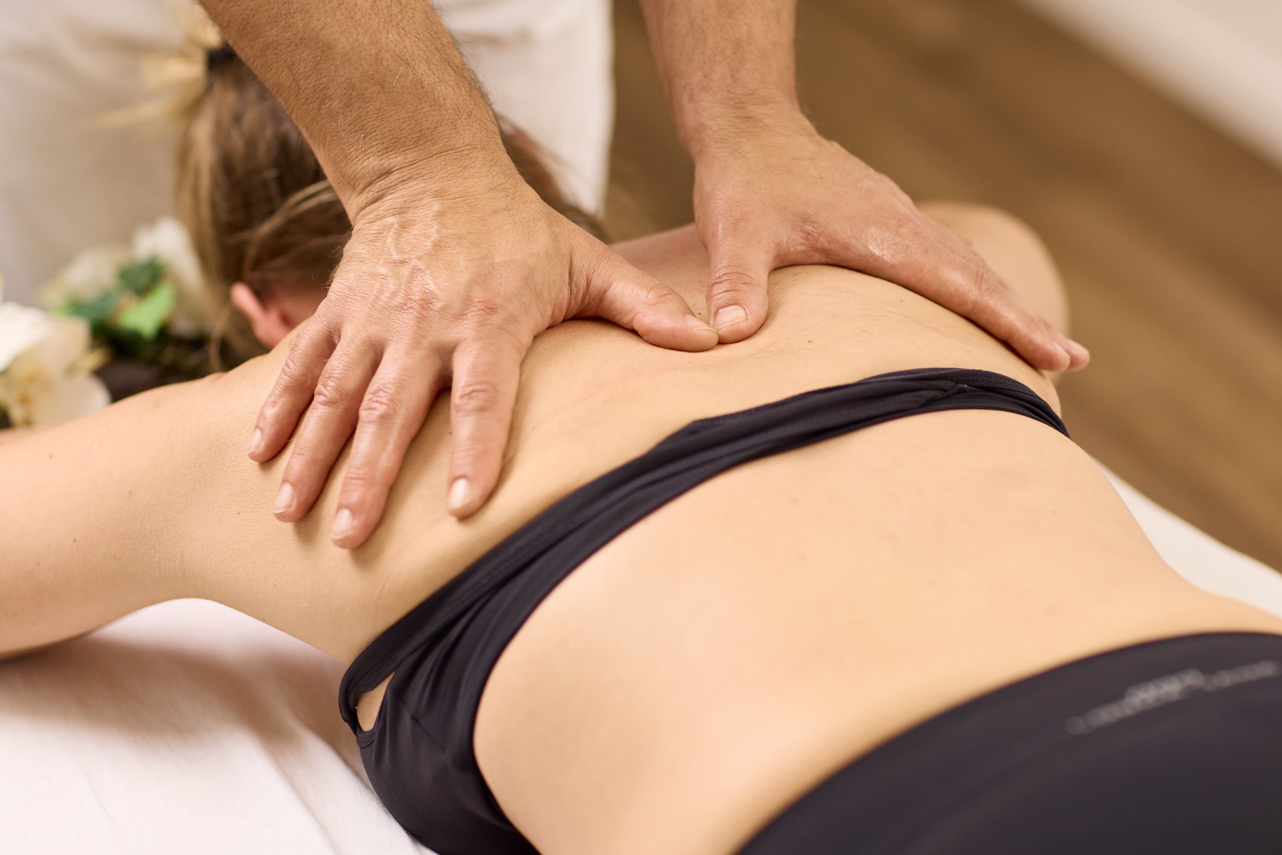 Behandlung am Rücken