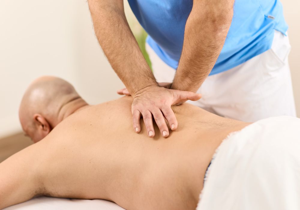 Behandlung am Rücken