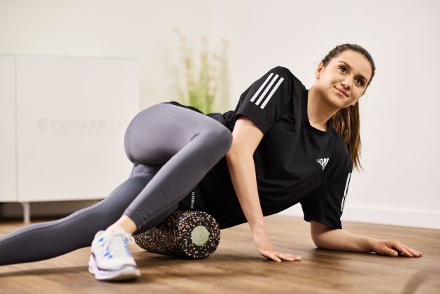 Übung mit Blackroll